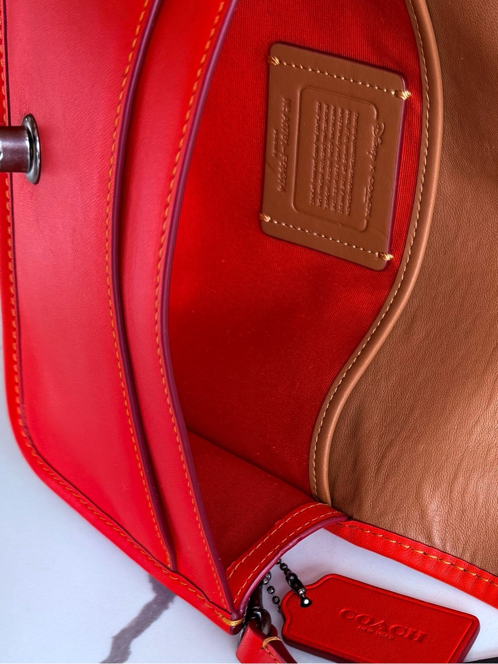 Coach x Disney Red Penny Crossbody with Mickey Limited - Picture 12 of 16